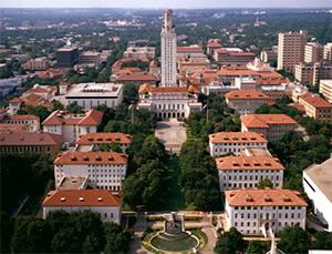 UT Campus aerial view