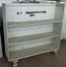 Book mover, rolling bookshelf