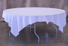 Table, 6ft round with cloth