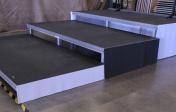 Risers, all sizes with black and white skirting