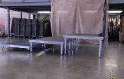 Risers with back railing