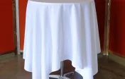 Table, 6ft round with cloth