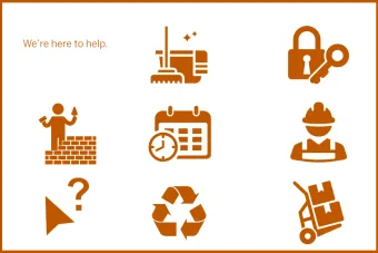 Graphic showing examples of services FS offers