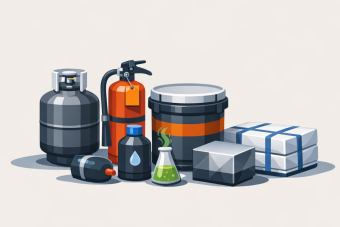 Illustration of regulated items requiring special handling.