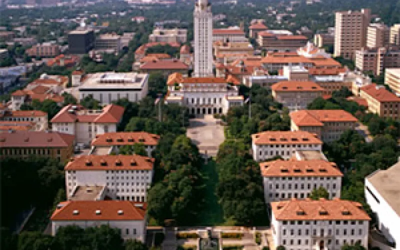 UT Campus aerial view